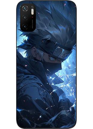 Силиконовый чехол epik для xiaomi poco m3 pro с картинкой наруто аниме какаси хатаке