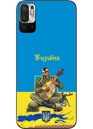 Оригінальний чохол epik для xiaomi redmi note 10 5g з картинкою козак