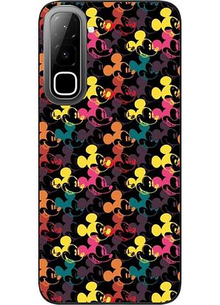 Чехол силиконовый epik для infinix hot 70 (x6895) с изображением цветной паттерн с микки маусом