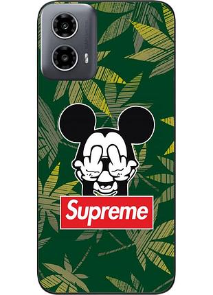 Силіконовий чохол epik для motorola moto g34 5g з картинкою мікі supreme