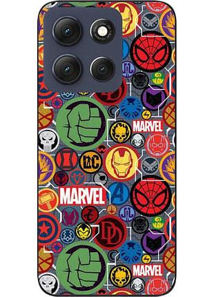 Чохол силіконовий epik для motorola g86 5g з принтом емблеми marvel