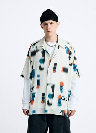 Новая рубашка оверсайз zara man