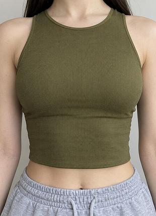 H&m топ у рубчик, розмір