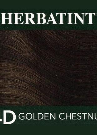 4d, перманентная золотисто каштановая краска для волос от herbatint