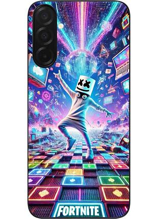 Силиконовый чехол epik для samsung galaxy a27 5g с принтом неоновый рейв fortnite