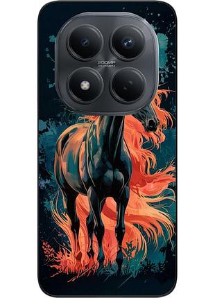 Силиконовый чехол epik для xiaomi redmi note 15 pro+ 5g с рисунком вихрь пламени