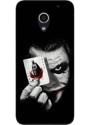 Силиконовый чехол для zte blade a510 с картинкой джокер с картой
