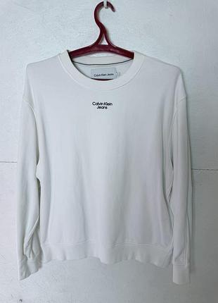 Ck calvin klien jeans білий світшот