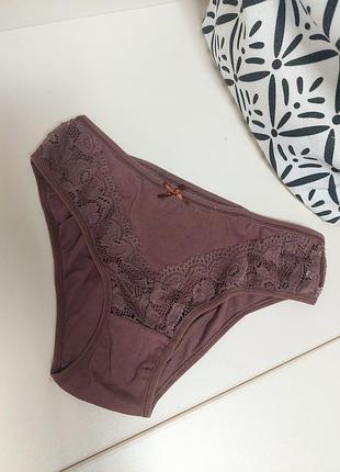 Трусики бавовна+мереживо 42-44