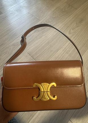 Коричнева сумка celine