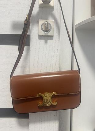Коричнева сумка celine 6