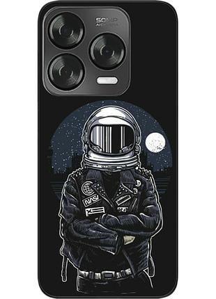 Силиконовый чехол бампер epik для zte blade v70 design 4g с картинкой космонавт и луна