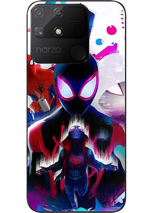 Силиконовый чехол epik для realme narzo 50a с картинкой марвел человек паук