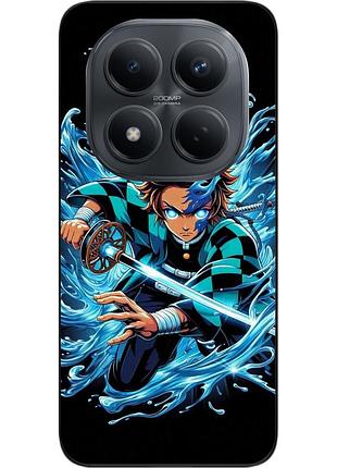 Силиконовый чехол epik для xiaomi redmi note 15 pro 4g с принтом demon slayer водная ярость