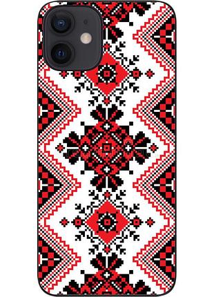 Силиконовый чехол epik для iphone 12 mini с картинкой орнамент