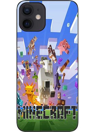 Силиконовый чехол epik для iphone 12 mini с картинкой майнкрафт