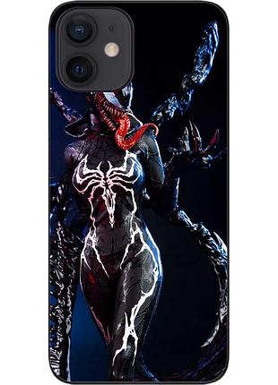 Силиконовый чехол epik для iphone 12 mini с картинкой леди веном