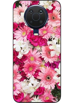 Силиконовый чехол бампер epik для nokia g20 / g10 с картинкой нежные цветы