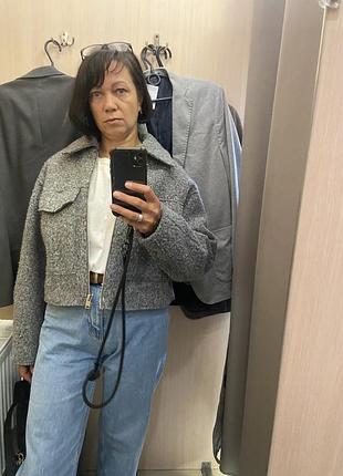 Куртка жакет сірий zara