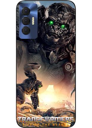 Силіконовий чохол epik для tecno spark 8p з картинкою ейплінк трансформери звероботи