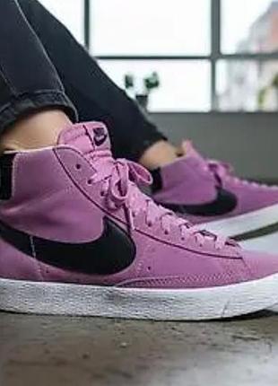 Кеды высокие nike w blazer mid rebel