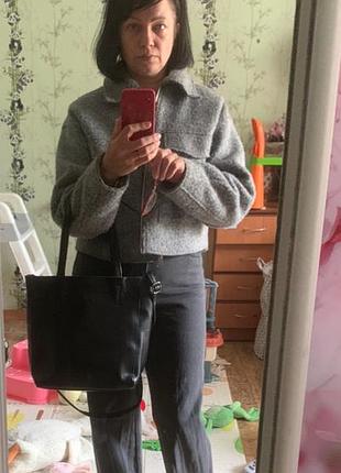 Куртка жакет сірий zara 2