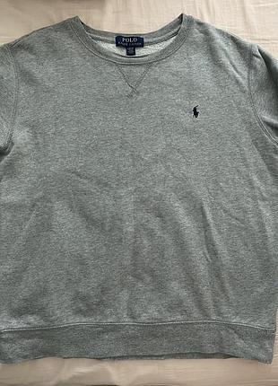 Сірий світшот polo ralph lauren