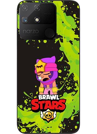 Чехол силиконовый epik для realme narzo 50a с картинкой бравл сенди