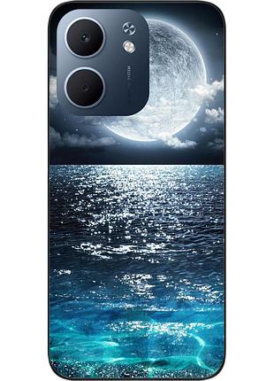 Чехол силиконовый epik для oppo a5x с принтом луна