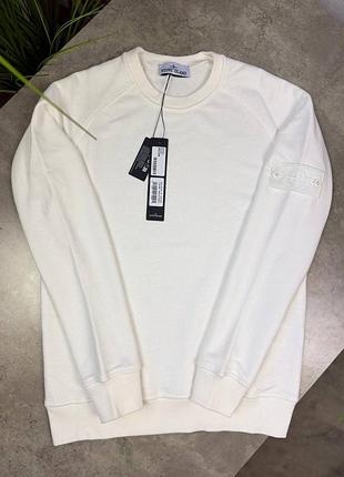 Свитшот stone island white ghost 8