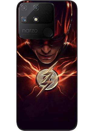 Силиконовый чехол epik для realme narzo 50a с картинкой супергерой флеш