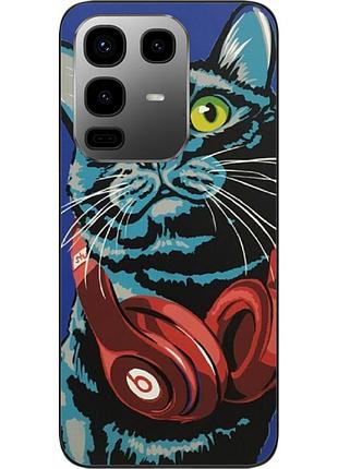 Силіконовий чохол epik для infinix note 50 pro+ 5g (x6856) кіт із навушниками