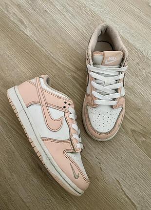 Кросівки дитячі шкіряні nike dunk low bp розмір 31 устілка 20 см