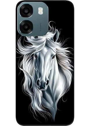 Силиконовый чехол epik для oppo a6 с принтом белоснежная грация