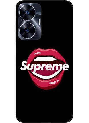 Оригинальный чехол epik для realme c55 с картинкой губы