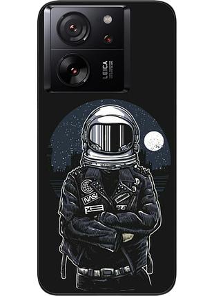 Силиконовый чехол бампер epik для xiaomi 13t pro с картинкой космонавт и луна