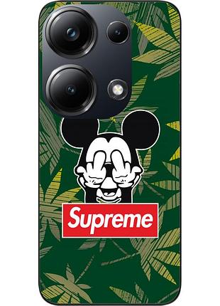 Силиконовый чехол epik для xiaomi poco m6 pro 4g с картинкой микки supreme