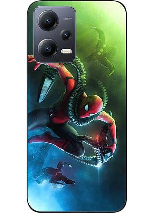 Силиконовый чехол для xiaomi redmi note 12 5g с картинкой человек-паук