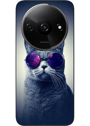 Силиконовый чехол epik для xiaomi redmi a3 с картинкой серый кот