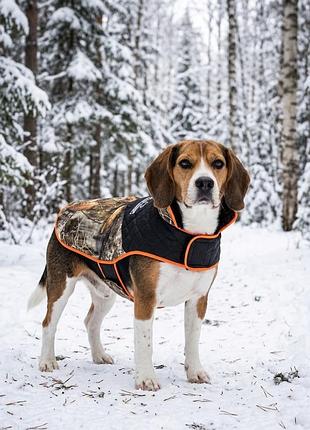 Теплий, осінньо зимовий жилет realtree edge camo dog jacket (m) спина - 40см.