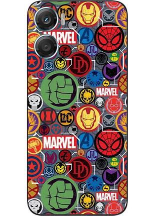 Чохол силіконовий epik для motorola g06 з принтом емблеми marvel