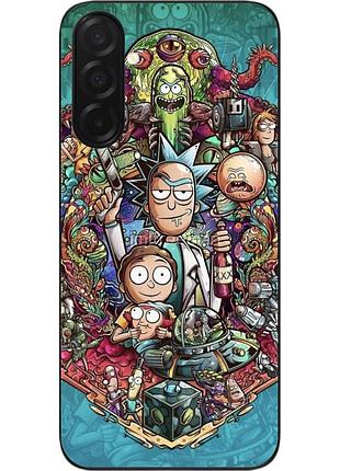 Чехол силиконовый epik для samsung galaxy a37 с изображением rick and morty галактическое безумие