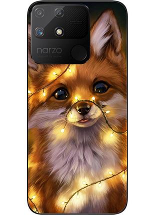 Силіконовий чохол epik для realme narzo 50a з картинкою лисичка