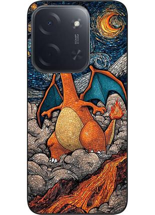 Чохол силіконовий epik для xiaomi poco c85 з принтом вогняний дракон