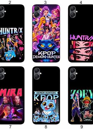 Силиконовый чехол kpop demon hunters для samsung a07 galaxy a075f кей-поп дизайн