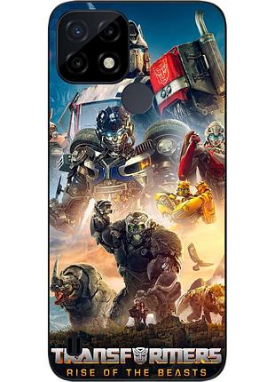 Силиконовый чехол epik для realme c21 с картинкой трансформеры