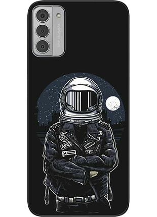 Силиконовый чехол бампер epik для nokia g42 с картинкой космонавт и луна