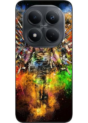 Силиконовый чехол epik для xiaomi redmi note 15 pro 5g с принтом яркий воин
