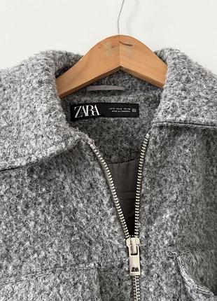Куртка жакет сірий zara 4