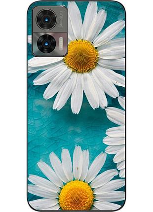 Силиконовый чехол epik для motorola edge 30 neo с картинкой ромашки